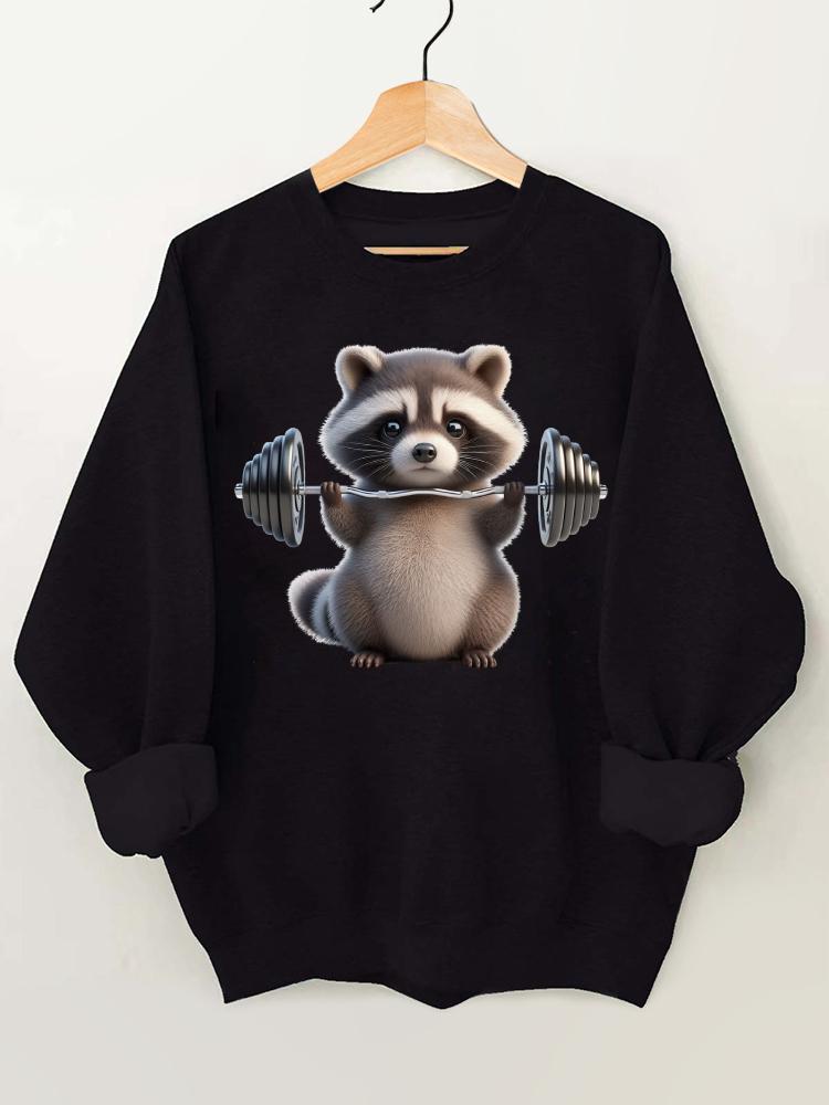 Ironpanda Lift Heavy Raccoon Baby Gym Sweatshirt