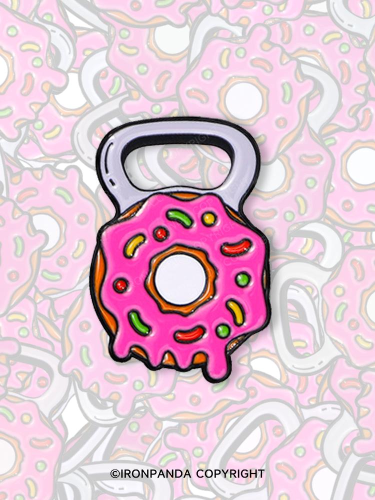 IronPanda Donut Dumbell Pin