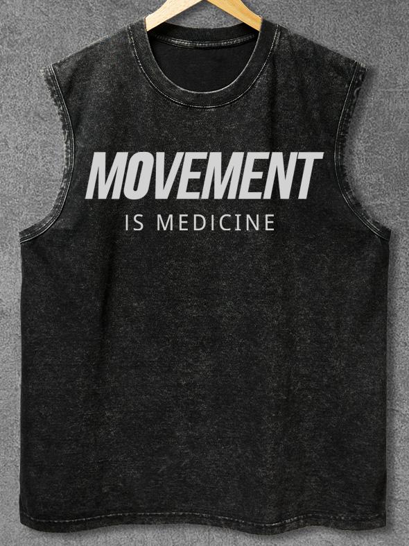 MOVEMENT IS MEDCINE Washed Gym Tank