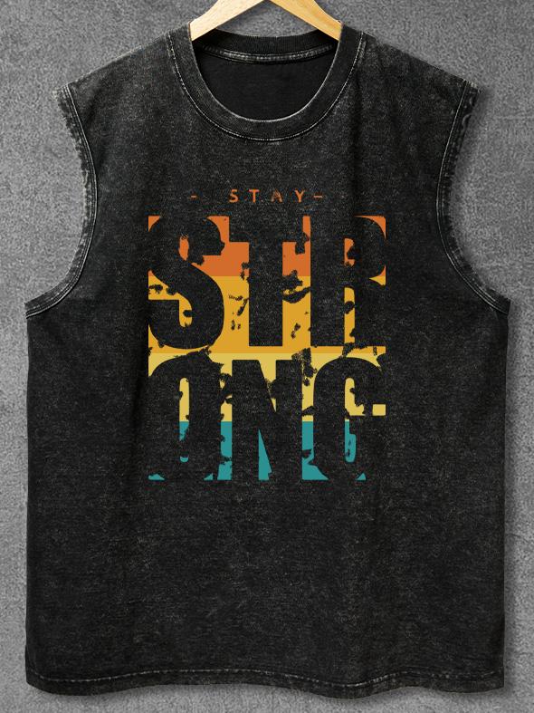 STR ONG Washed Gym Tank