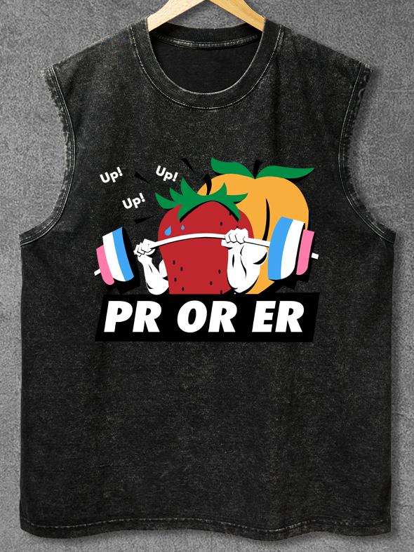 PR or ER Washed Gym Tank