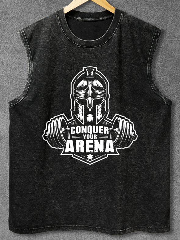 Conquer Your Arena Warrior Washed Gym Tank