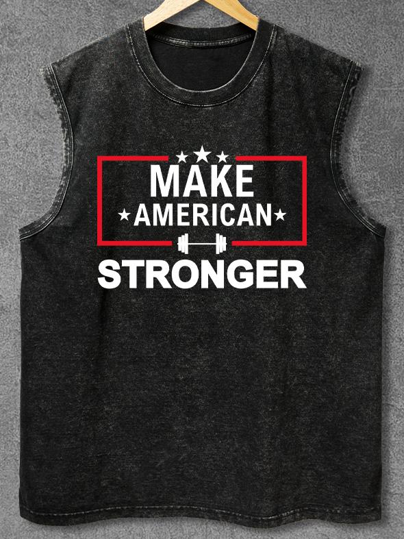 Make American Stronger Washed Gym Tank