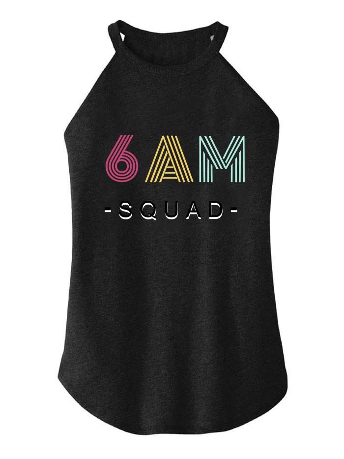 6 AM SQUAD TRI ROCKER COTTON TANK