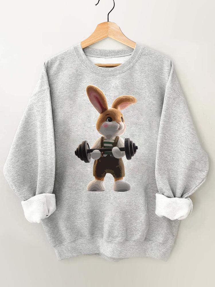 Weightlifting Toy Rabbit Gym Sweatshirt