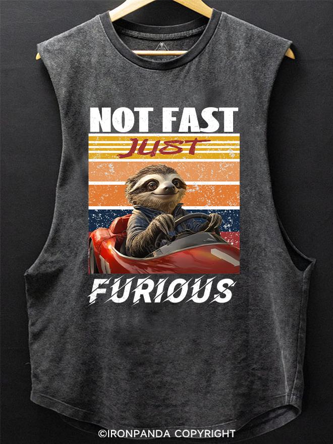 not fast just furious SCOOP BOTTOM COTTON TANK