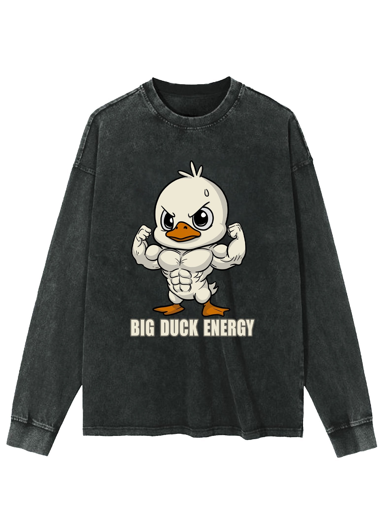 BIG DUCK ENERGY WASHED LONG SLEEVE SHIRT