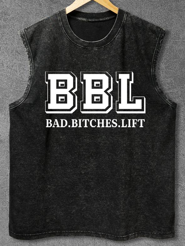 Bad Bitches Lift Washed Gym Tank