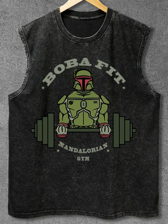 BOBA FIT RESISTANCE TRANINGRATOS Washed Gym Tank