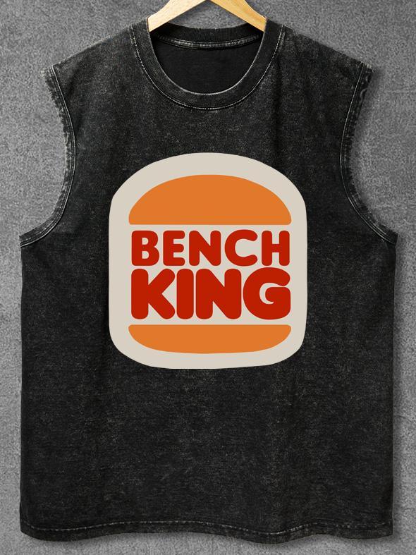 bench king Washed Gym Tank