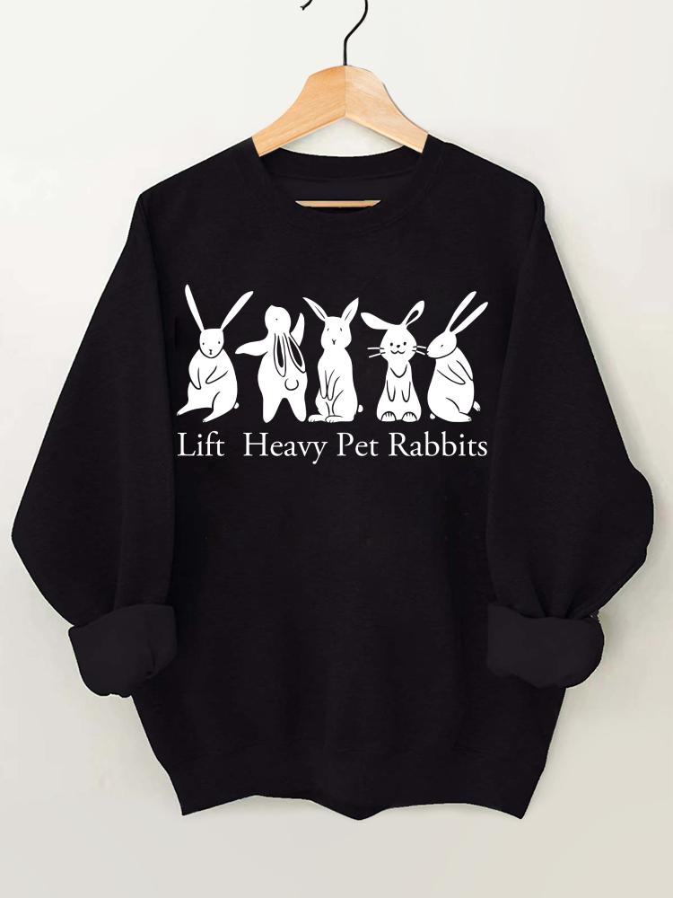 Lift Heavy Pet Rabbit Gym Sweatshirt