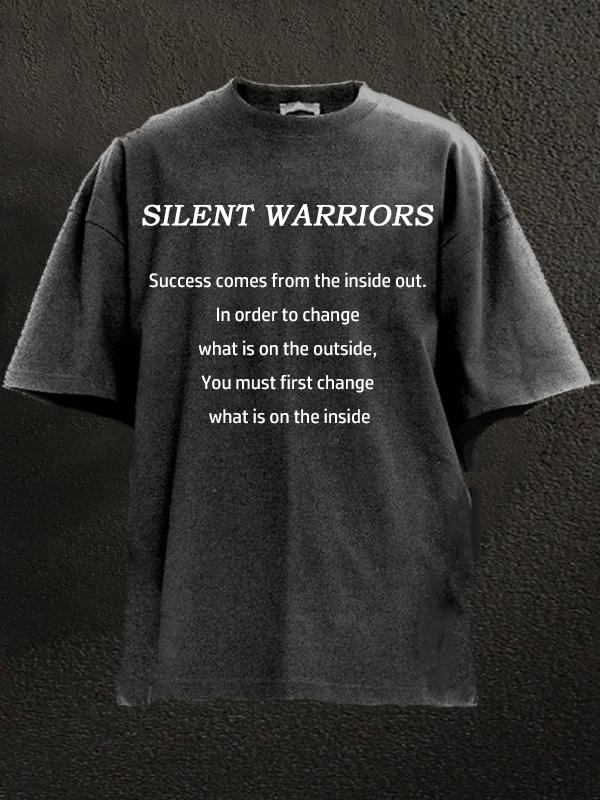 Success comes from the inside out. In order to change what is on the outside, you must first change what is on the inside Washed Gym Shirt