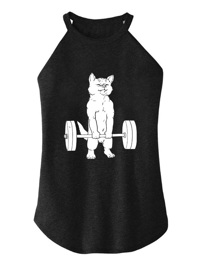 CAT DEADLIFT TRI ROCKER COTTON TANK