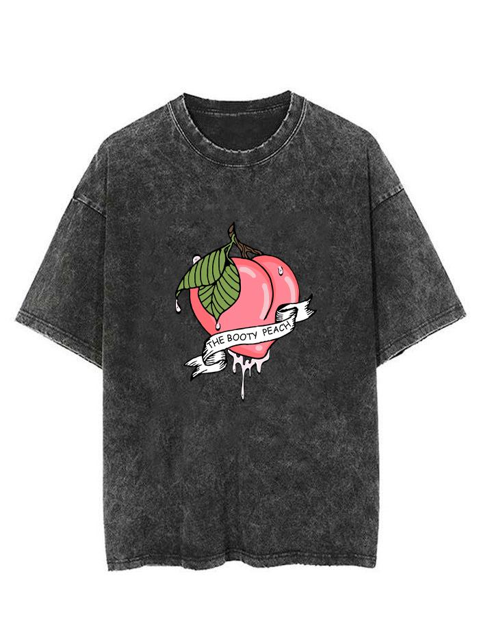 THE BOOTY PEACH  VINTAGE GYM SHIRT