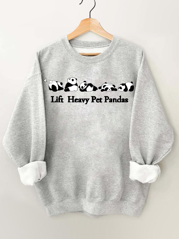 Lift Heavy Pet Pandas Gym Sweatshirt