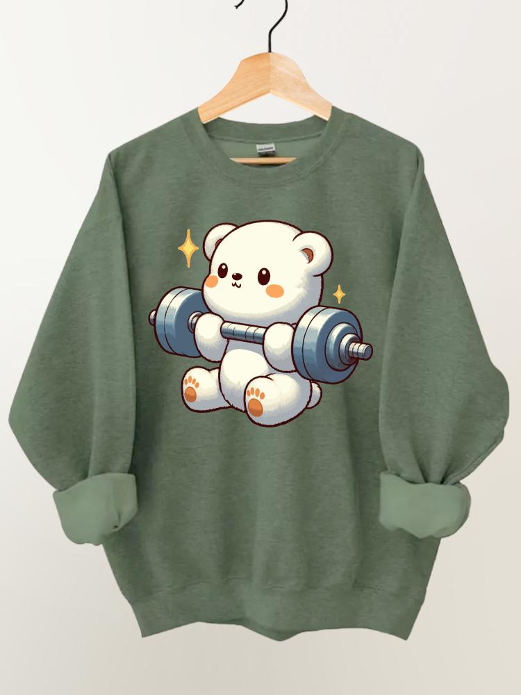 Ironpanda Lift Heavy Baby Bear Gym Sweatshirt