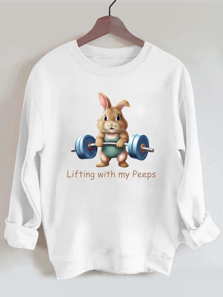 Lifting with My Peeps Gym Sweatshirt