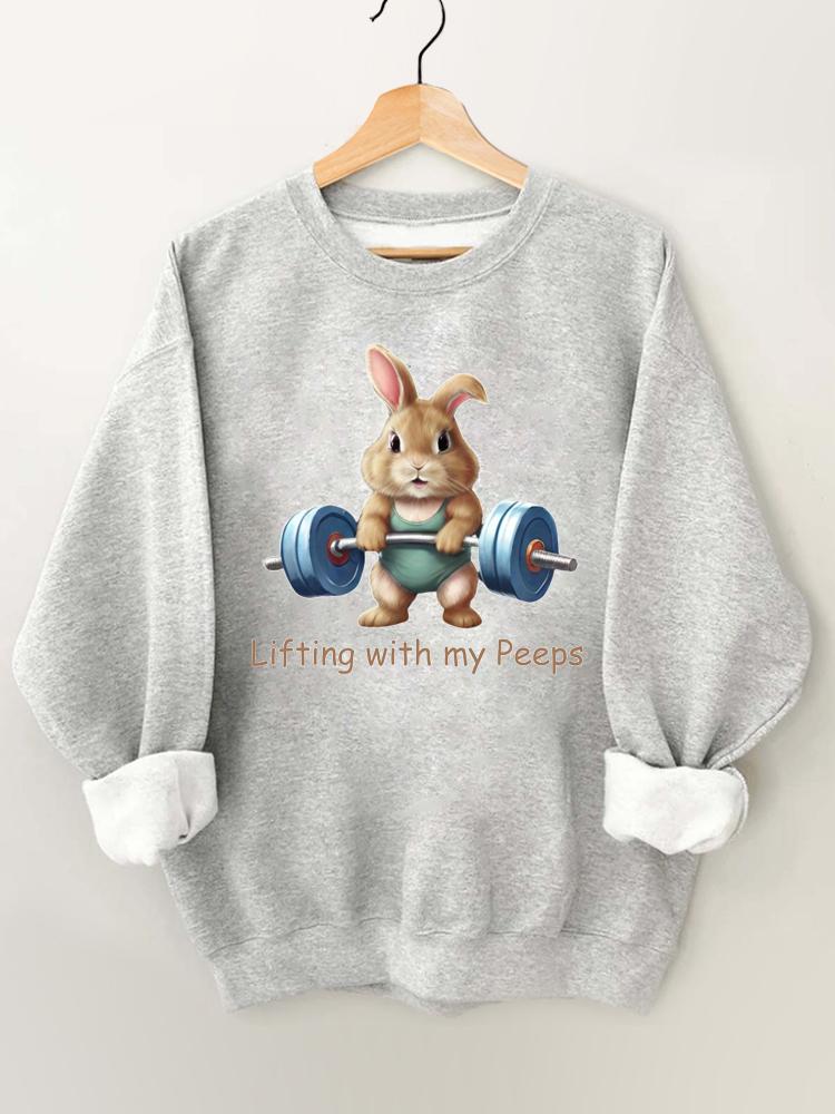 Lifting with My Peeps Gym Sweatshirt