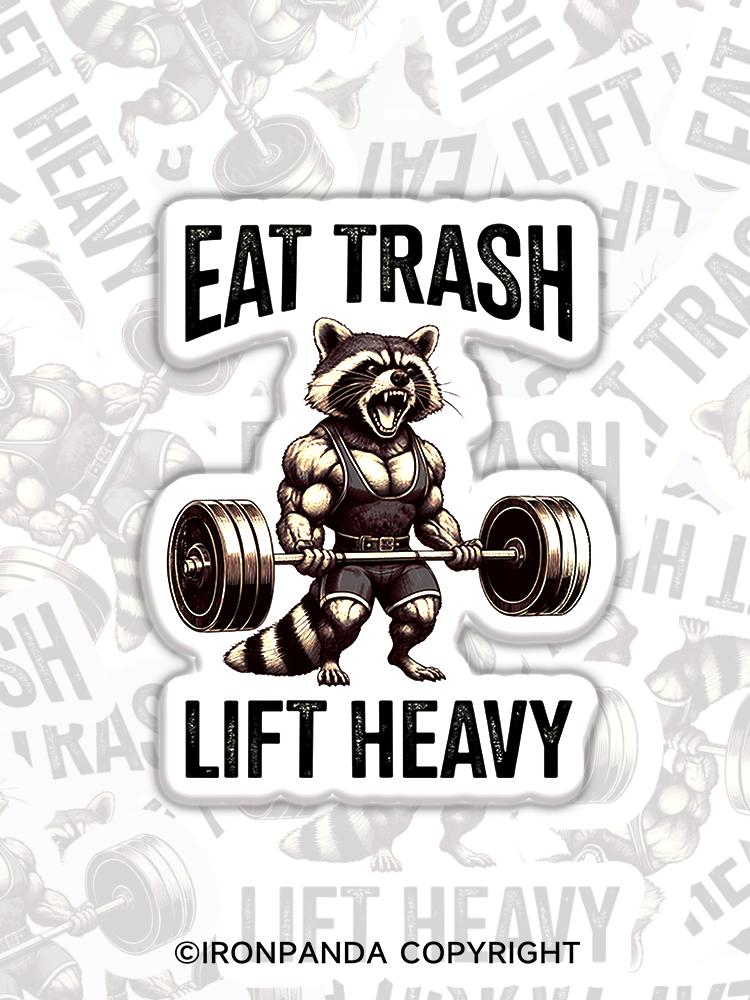 IronPanda eat trash lift heavy Fridge Magnet