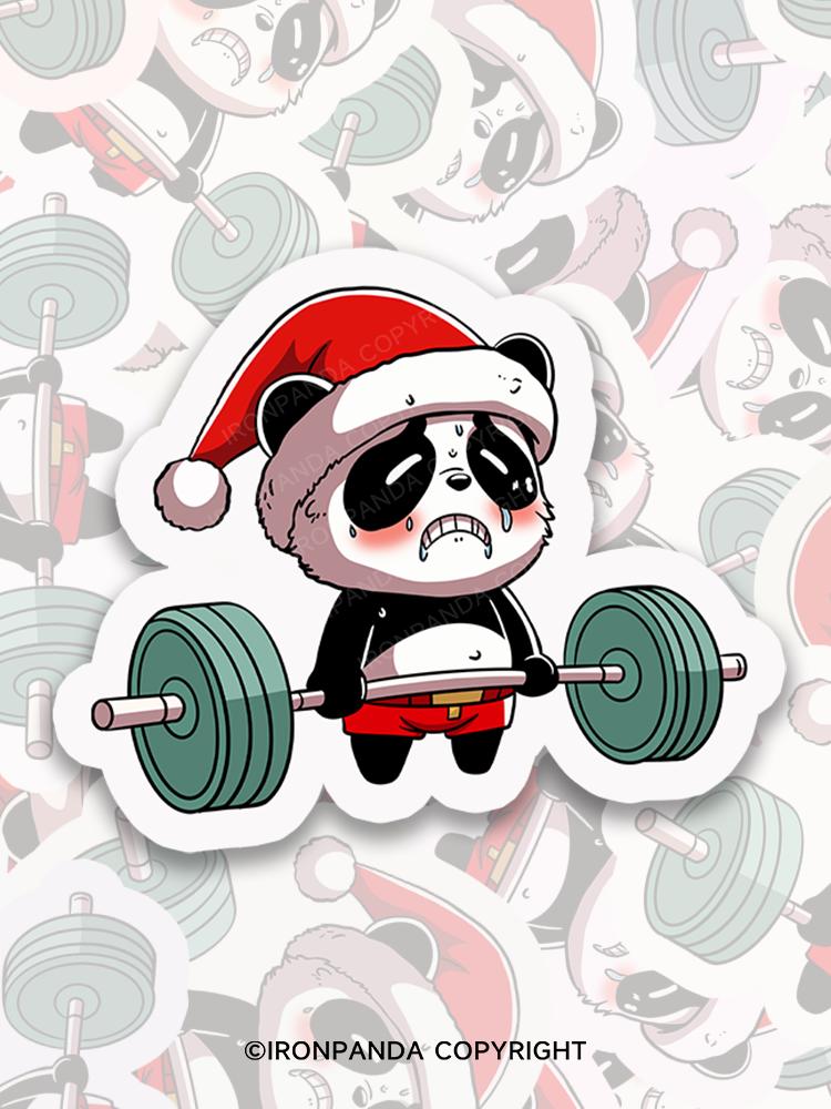 IronPanda KINDA WANNA WORK OUT KINDA WANNA DIE Sticker