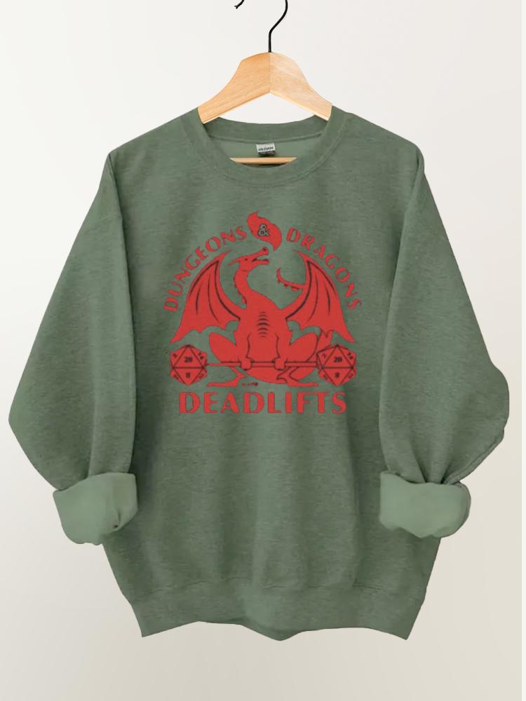 Dungeons and Deadlifts Gym Sweatshirt