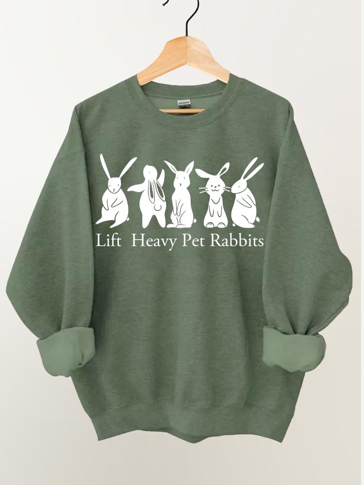 Lift Heavy Pet Rabbit Gym Sweatshirt