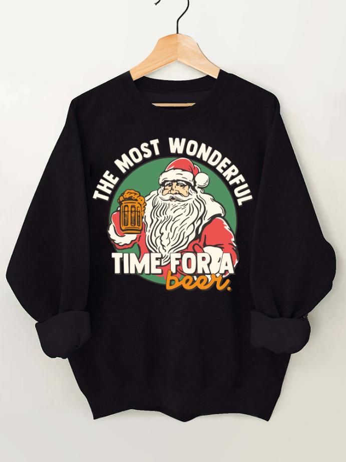 The Most Wonderful Time for A Beer Gym Sweatshirt