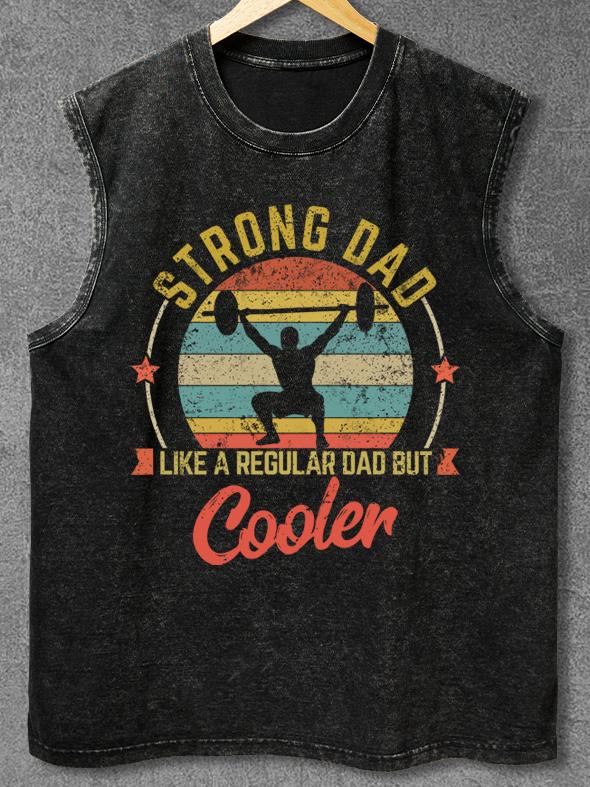 STRONG DAD COOLER Washed Gym Tank