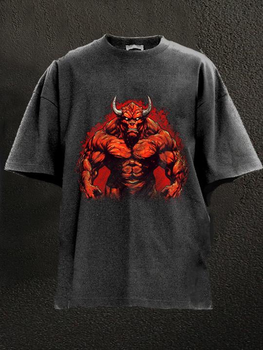 Bull From Hell Washed Gym Shirt