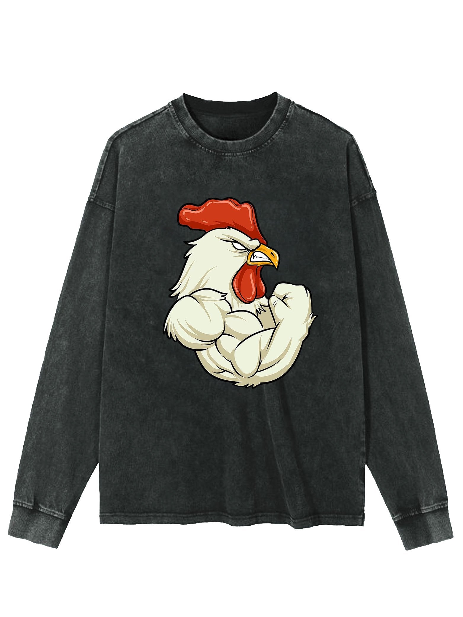 ROOSTER THANKSGIVING WASHED LONG SLEEVE SHIRT