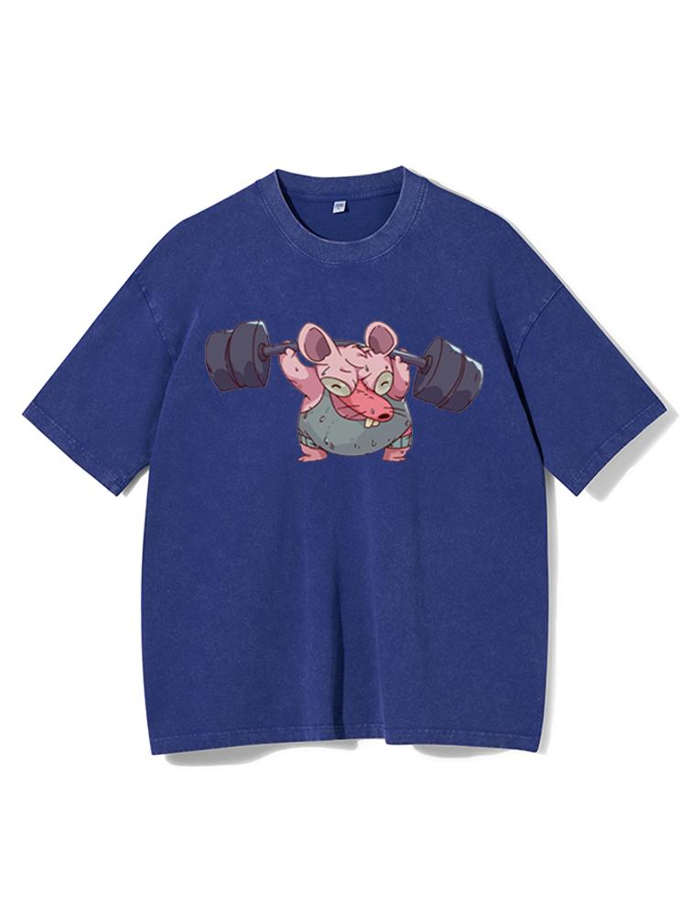 Rat Workout Washed Gym Shirt