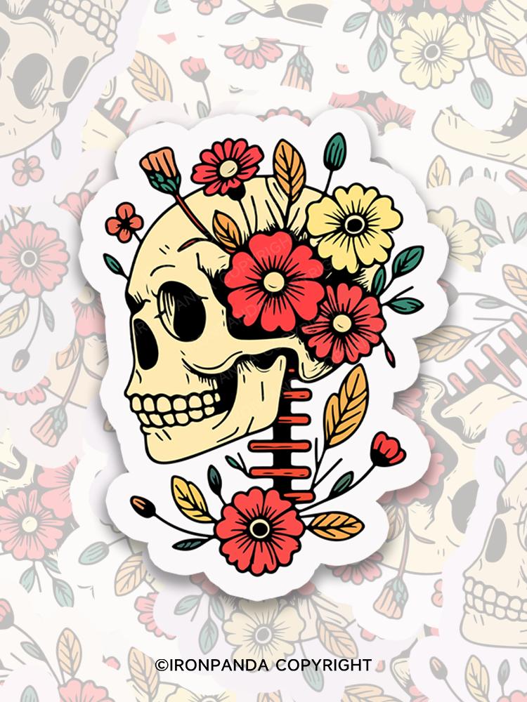 IronPanda skull Sticker