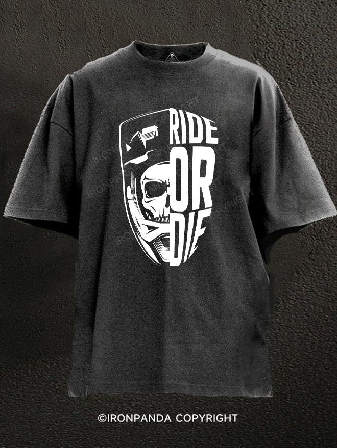 ride or die Washed Gym Shirt