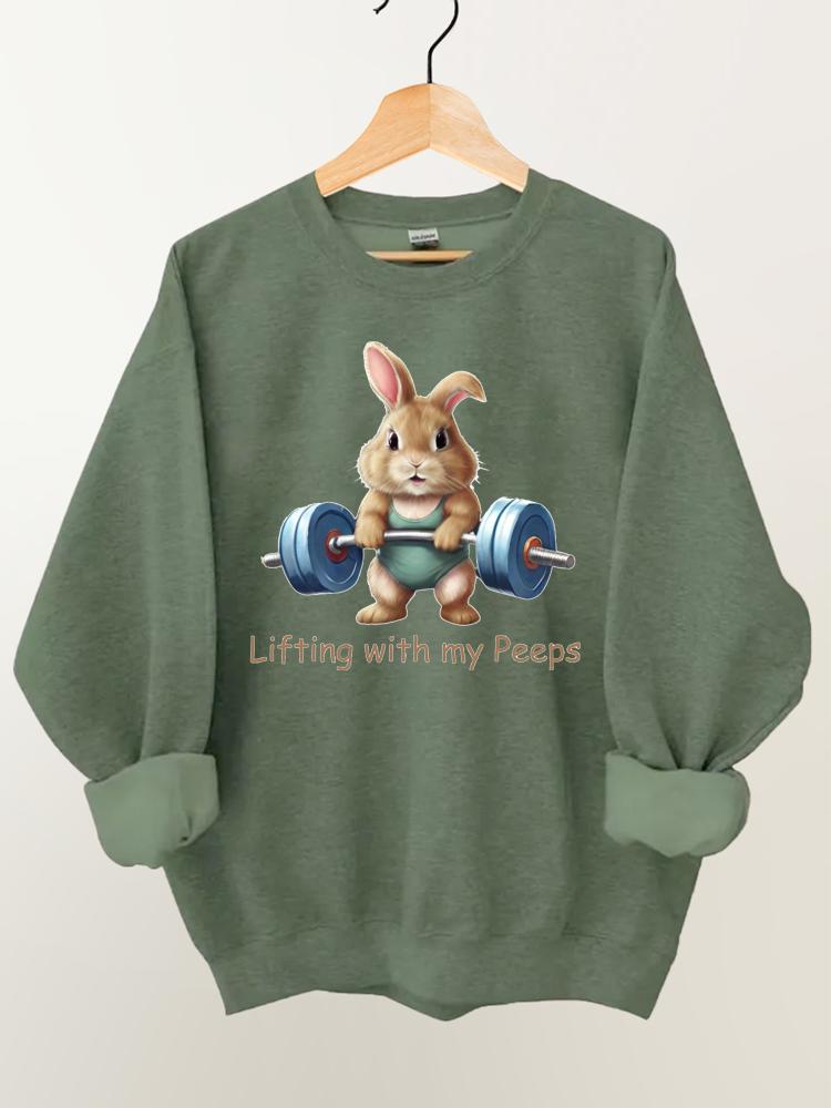 Lifting with My Peeps Gym Sweatshirt