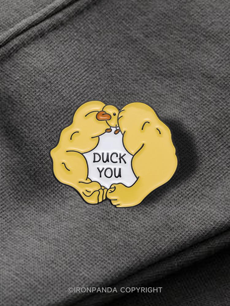 IronPanda DUCK YOU Pin