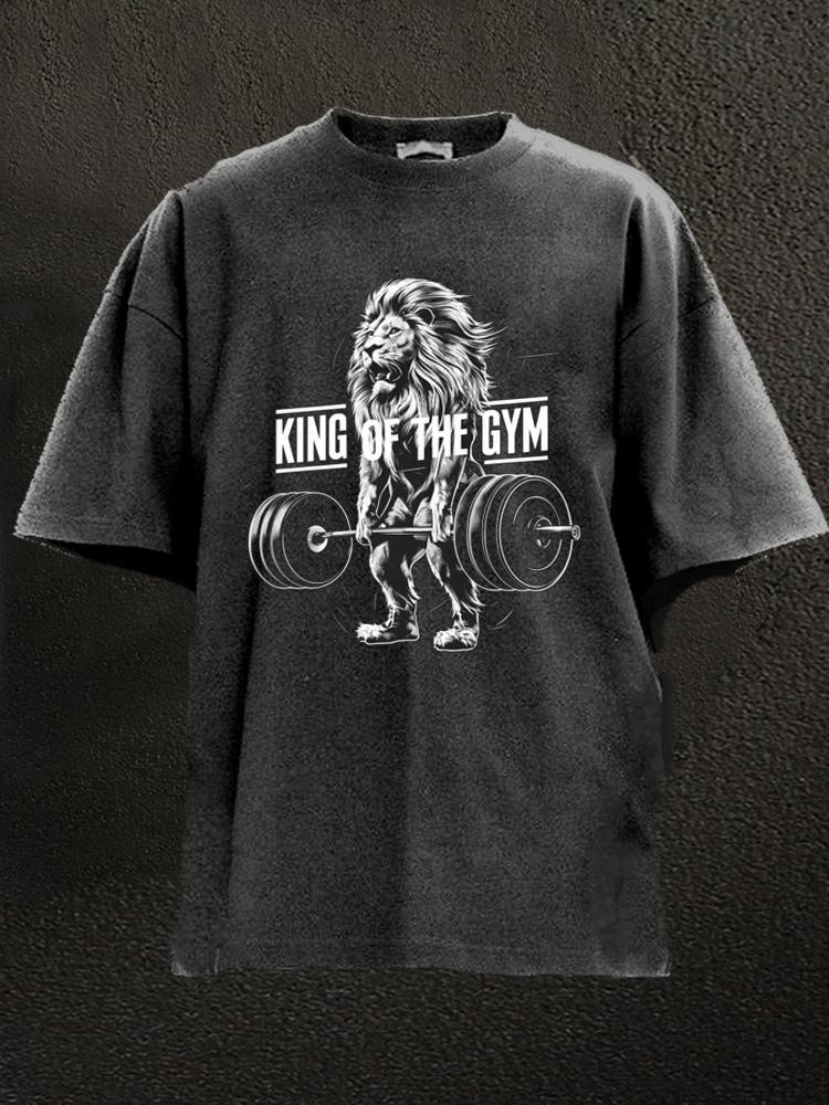 King of the Gym Lion Washed Gym Shirt