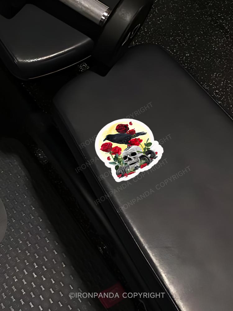 IronPanda Skull barbell Sticker