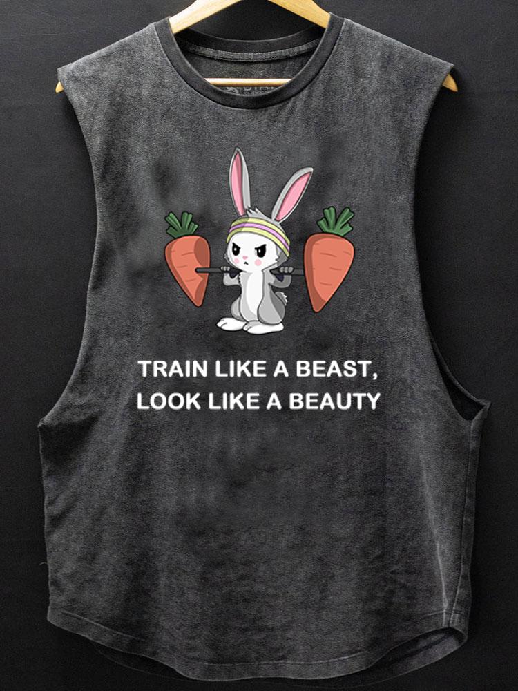 Train like a beast, look like a beauty rabbit BOTTOM COTTON TANK