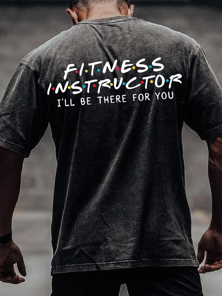 FITNESS INSTRUCTOR Washed Gym Shirt