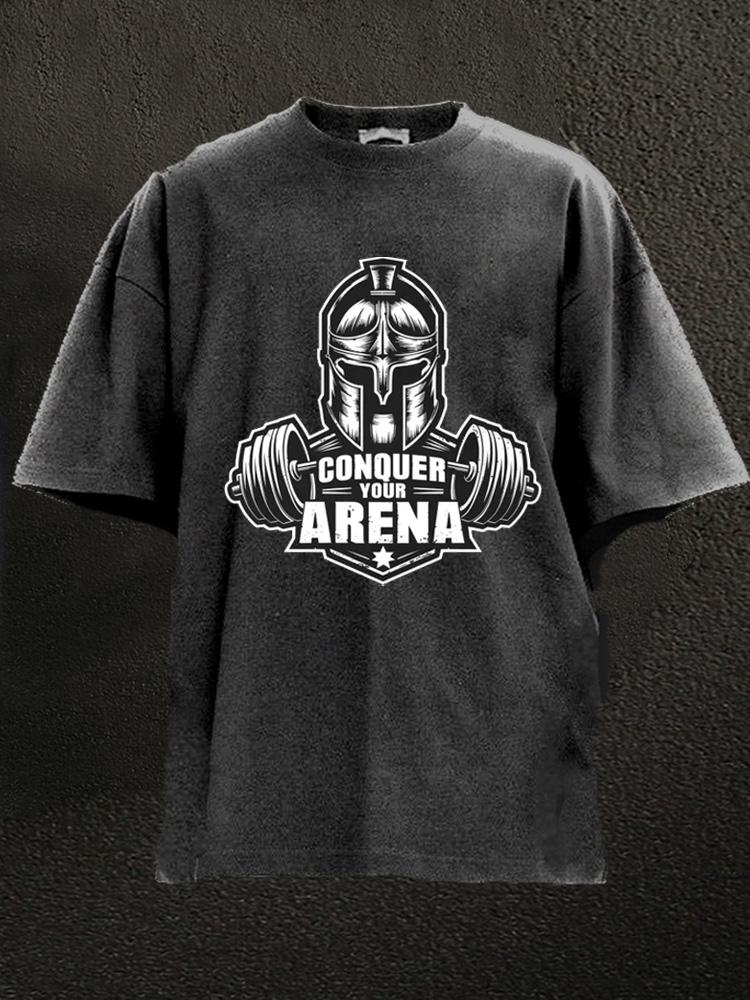 Conquer Your Arena Warrior Washed Gym Shirt