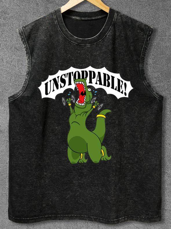 UNSTOPPABLE WORKOUT Washed Gym Tank