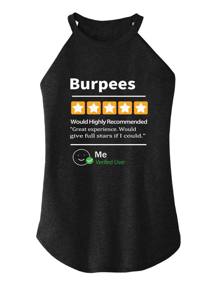 Burpees Full Stars TRI ROCKER COTTON TANK