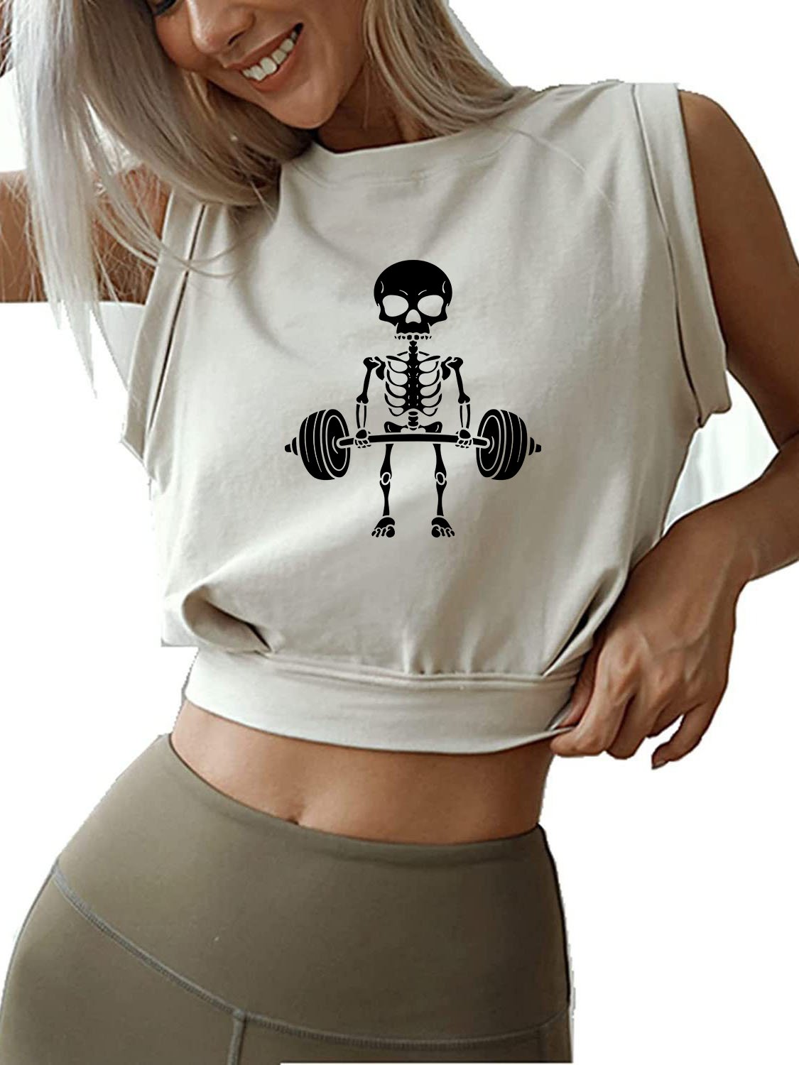 Deadlift Sleeveless Crop Tops