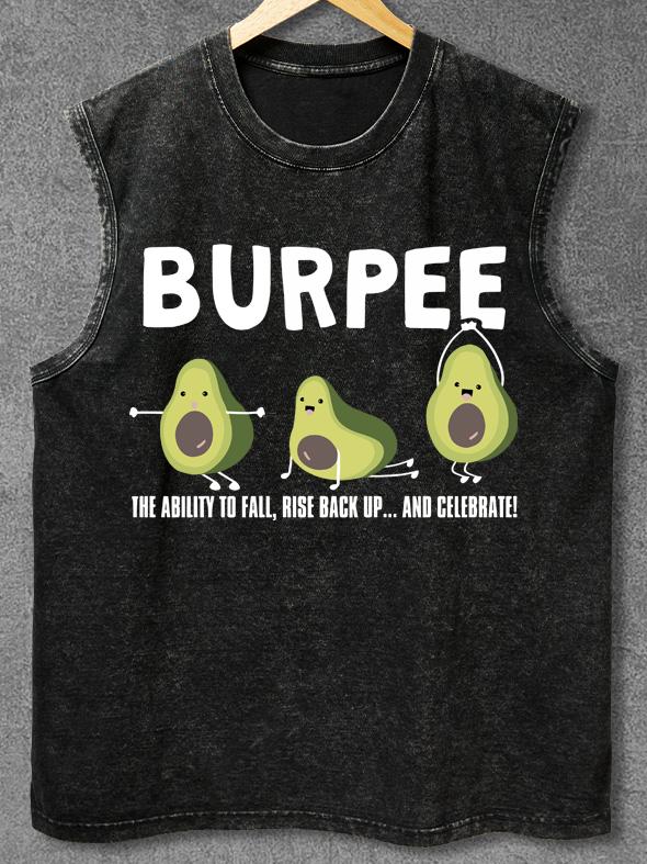 Burpee Avocado Washed Gym Tank