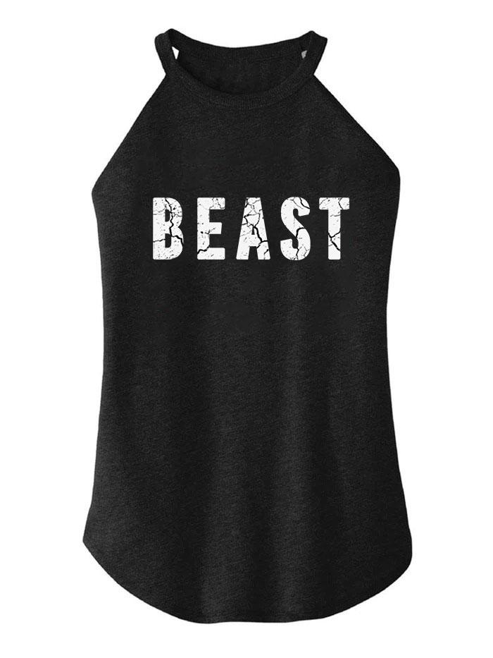 BEAST WORKOUT TRI ROCKER COTTON TANK