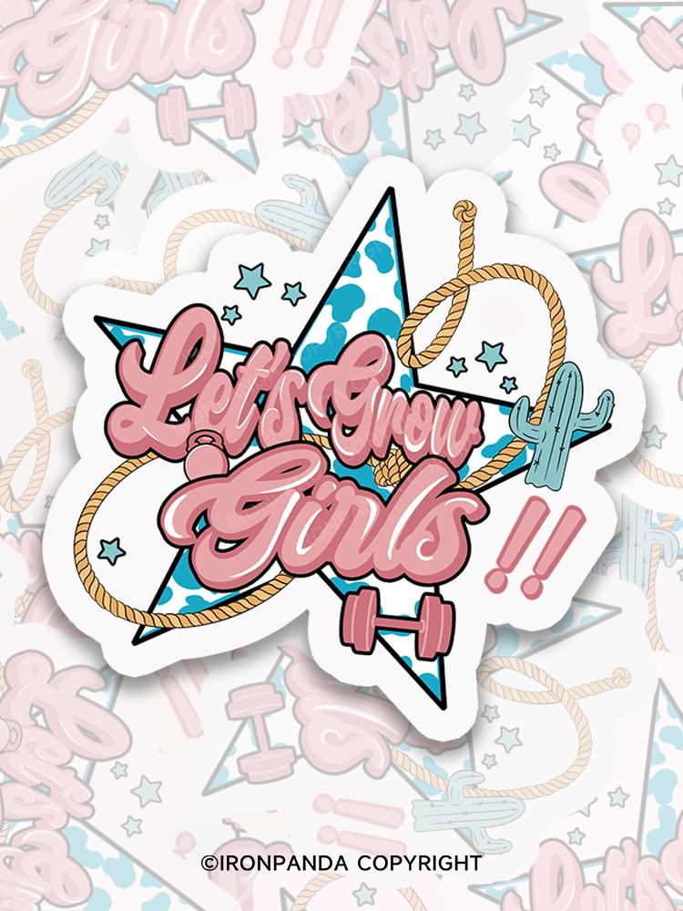 IronPanda let's grow girls Sticker