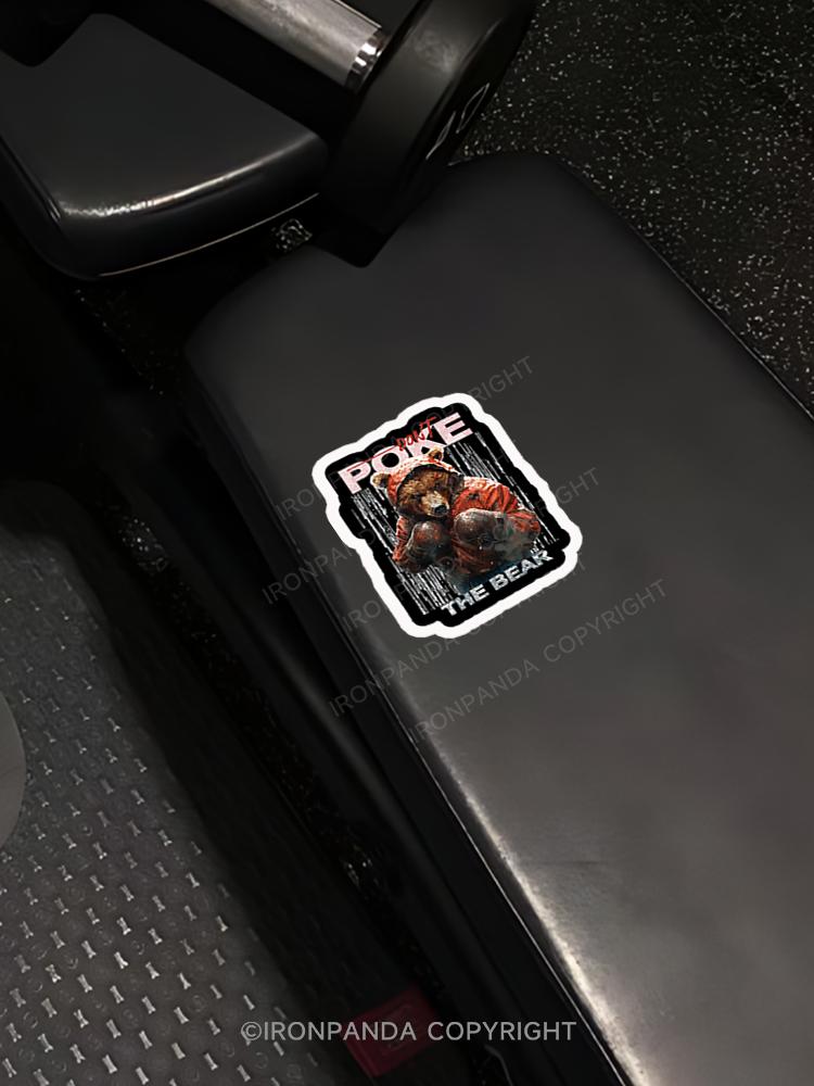 IronPanda don't poke the back Sticker