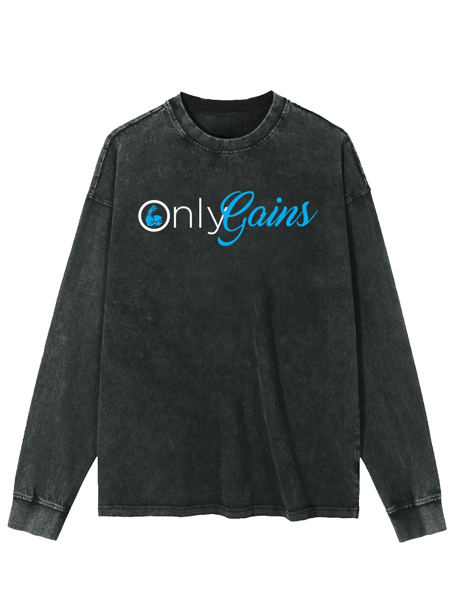 ONLY GAINS WASHED LONG SLEEVE SHIRT