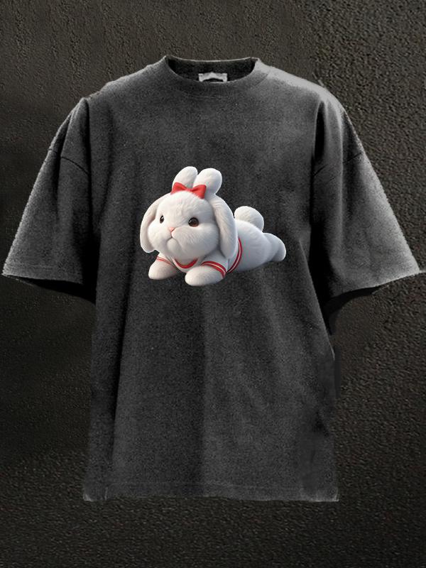 rabbit push-up Washed Gym Shirt