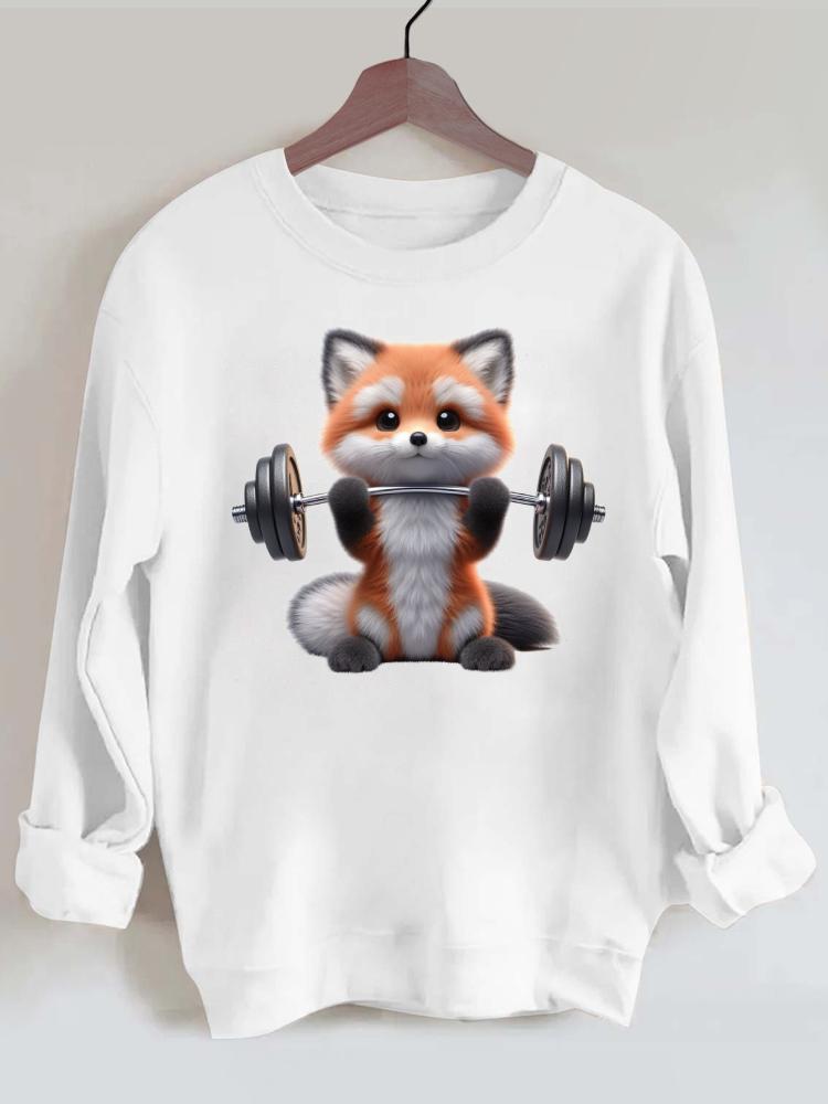 Ironpanda Lift Heavy Fox Gym Sweatshirt